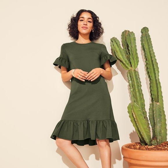 Ruffle T-Shirt Dress - Picture 2 of 4